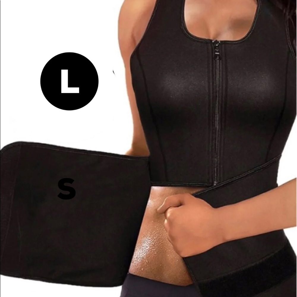 LARGE ZIPPER VEST/ADJUSTABLE WAIST TRAINER